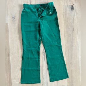 New without tags, size small green trouser pants. Zip front.